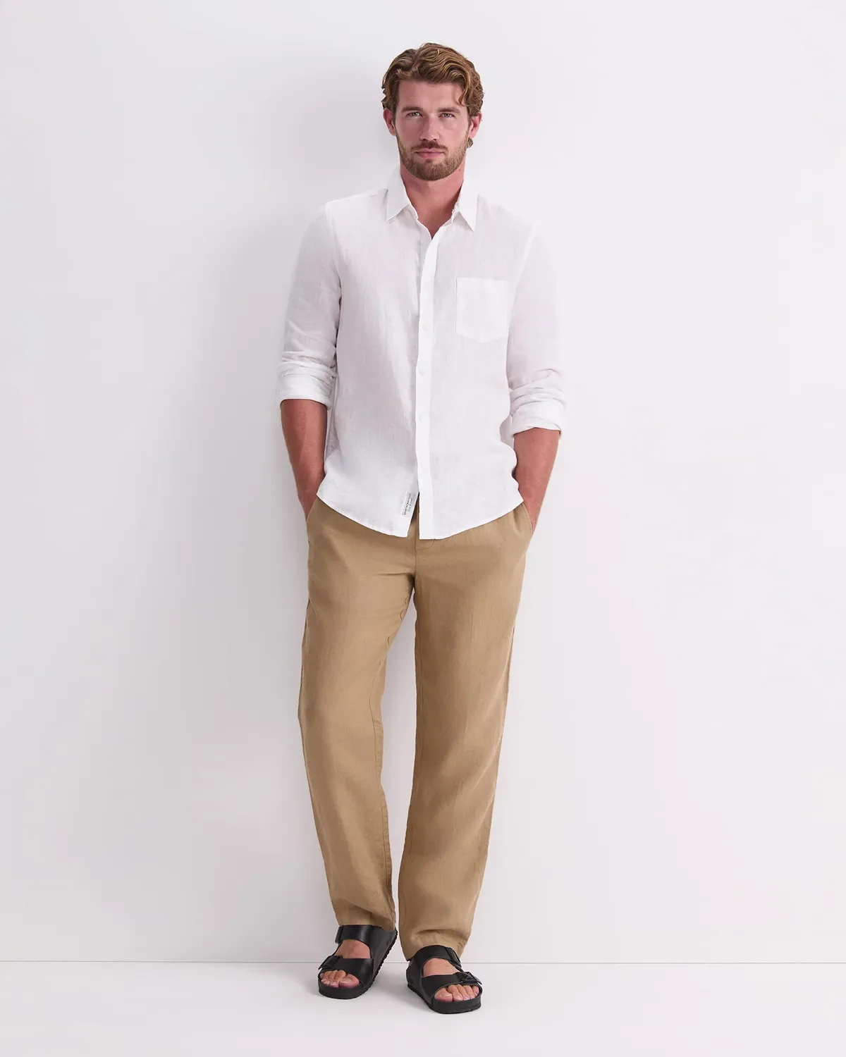 Sportscraft Caffery pantalone uomo lino 100%