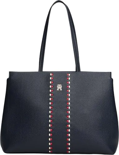 Tommy Hilfiger Th Timeless Tote Borsa Donna blu