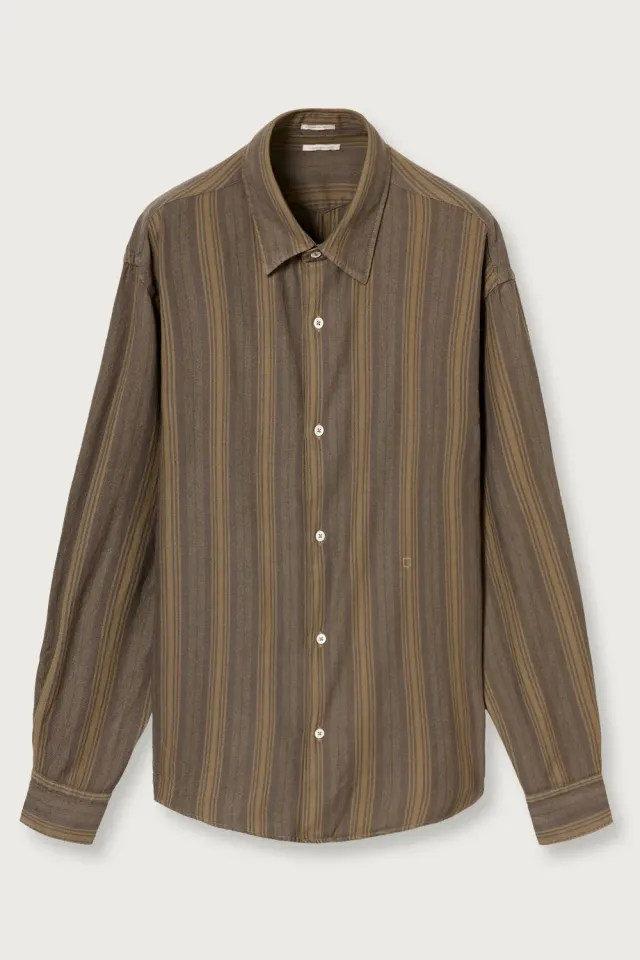 Massimo Alba Boxy camicia uomo rusk cotone