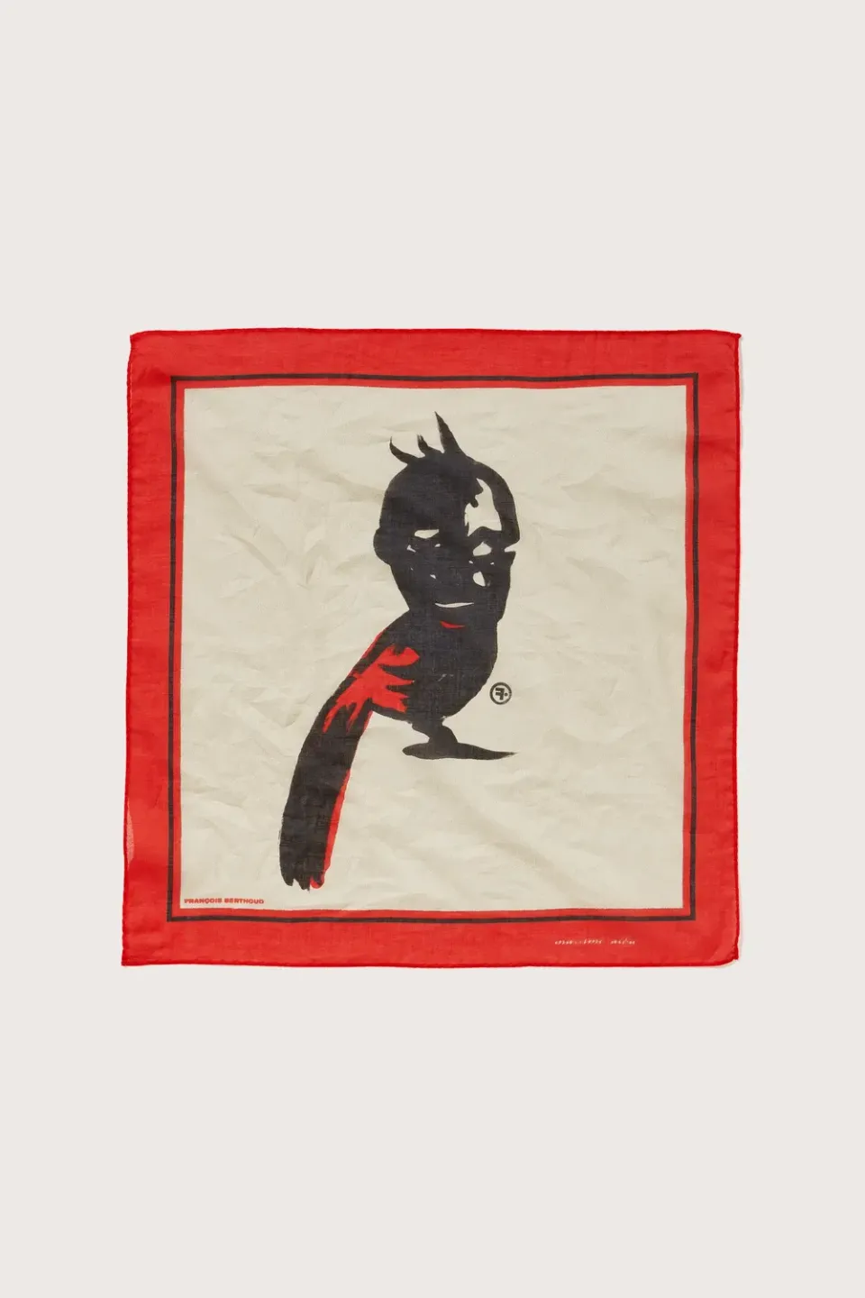 Massimo Alba Hanky1 fazzoletto uomo rosso cotone 45x45