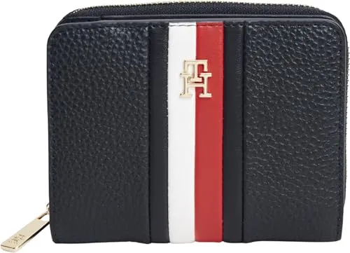 Tommy Hilfiger TH Icon AW0AW19162 portafoglio donna blu con cerniera
