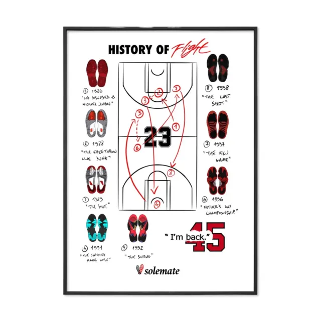 Solemate History of Flight poster 25x35cm MJ