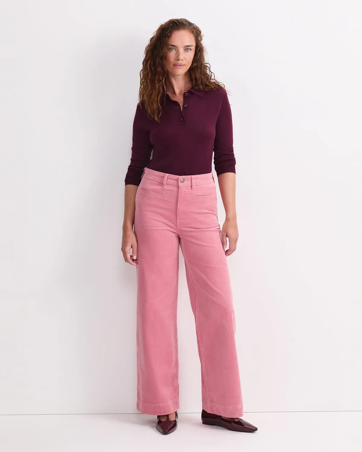 Sportscraft Cleo Cord Wide Leg Jean velluto vita alta