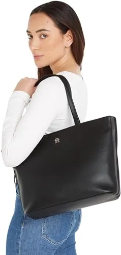 Tommy Hilfiger AW0AW15720 sciarpa donna nera taglia unica