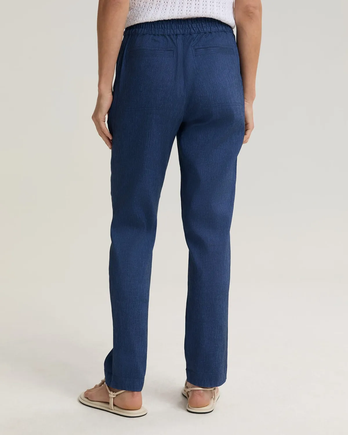 Sportscraft Rosa pantalone lino elasticizzato