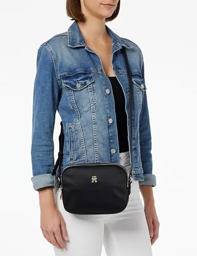 Tommy Poppy Crossover Borsa a Tracolla Donna Nero