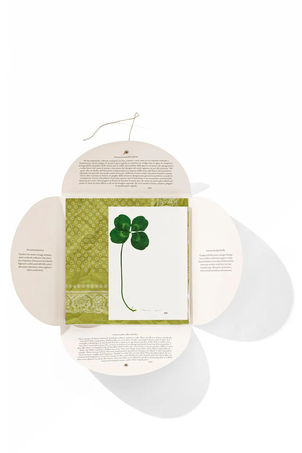 Massimo Alba Hanky1 fazzoletto verde giada bandana