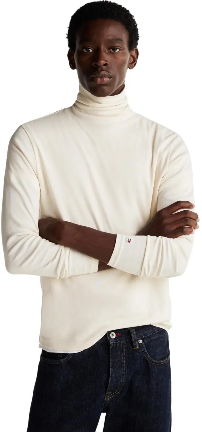 Tommy Hilfiger Pullover Collo Alto Maglione Uomo Blu