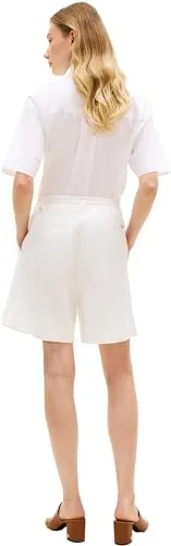 Tommy Hilfiger Linen Blend WW0WW49040 bermuda bianco