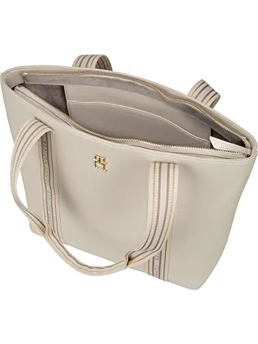 Tommy Life Shopper tote donna avorio con zip