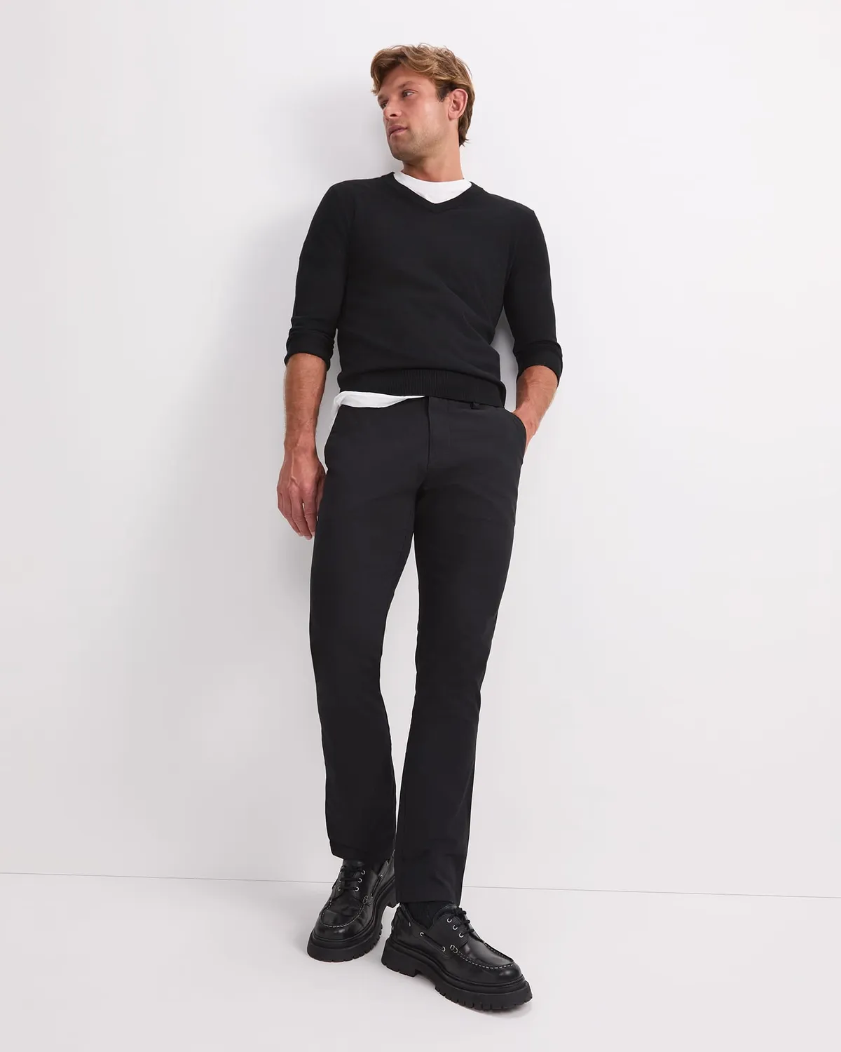 Sportscraft Merino V-Neck maglione lana scollo a V