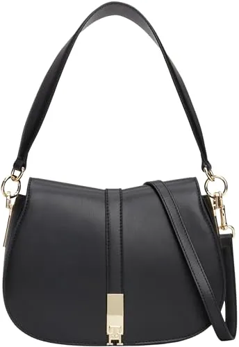 Tommy Hilfiger Heritage Saddle Bag borsa donna nero tracolla