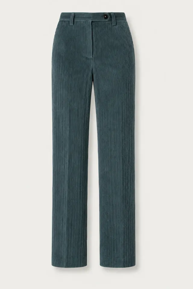 Massimo Alba Illinois pantaloni velluto dark teal