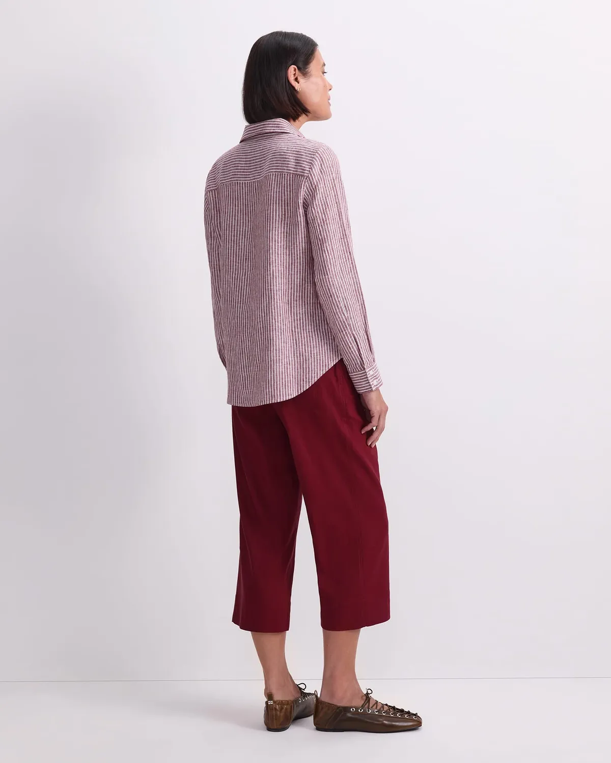 Sportscraft Dahlia Stripe camicia lino a righe