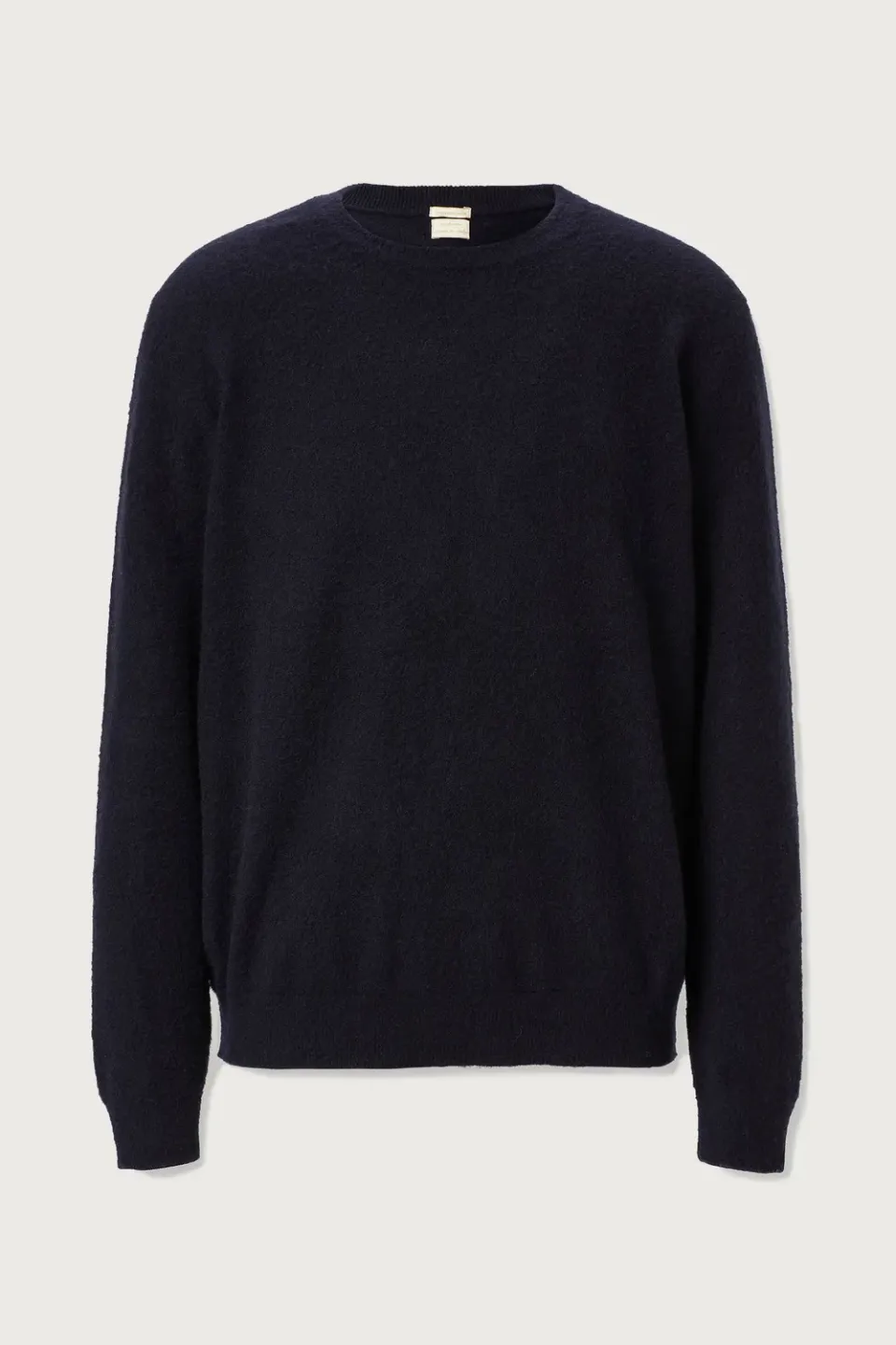 Massimo Alba Kane maglione uomo blu cashmere garzato