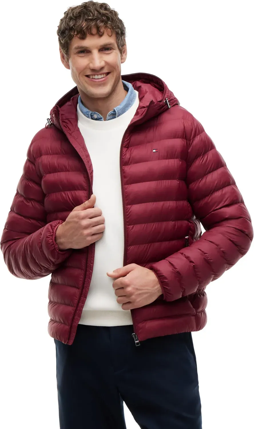 Tommy Hilfiger Packable MW0MW43464 giacca uomo con cappuccio