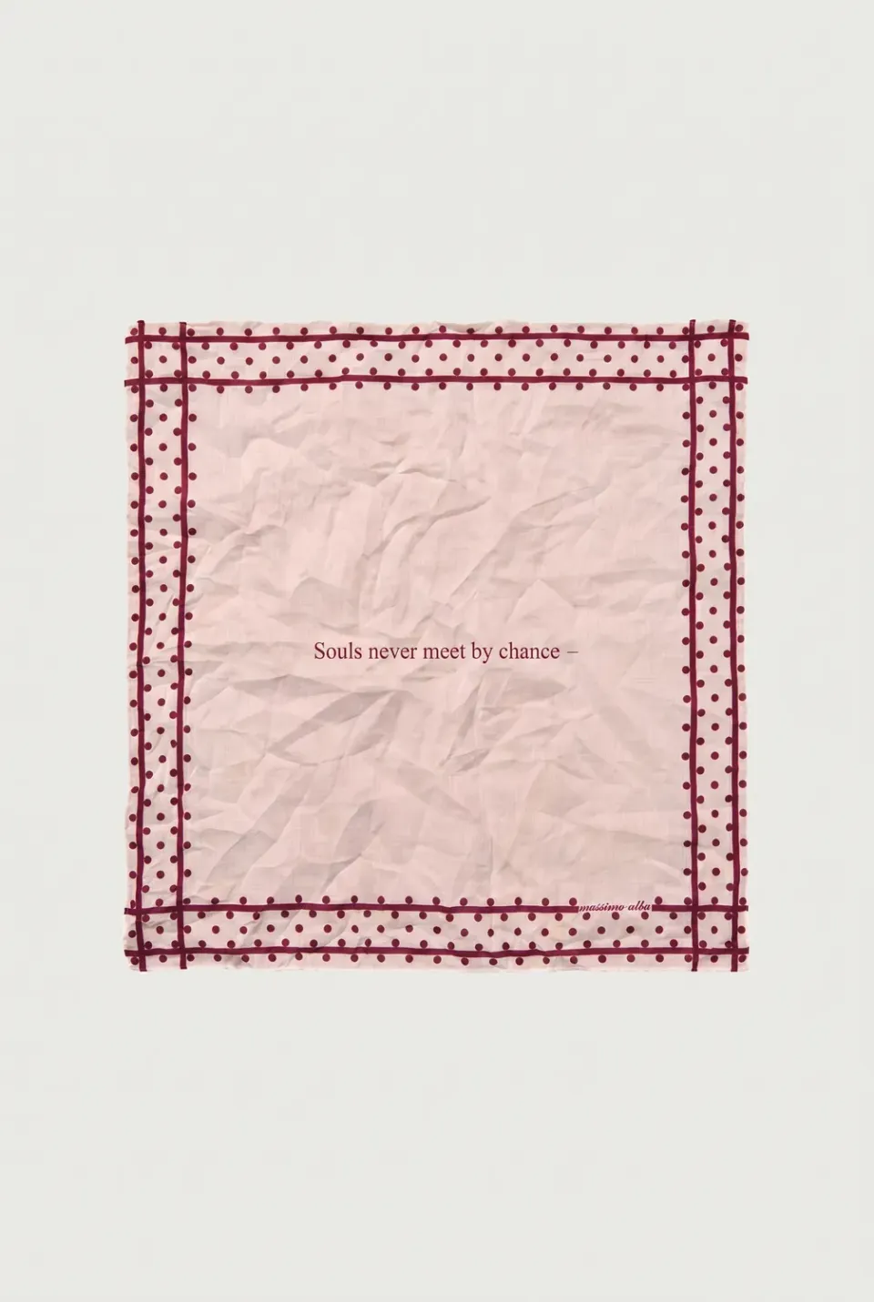 Massimo Alba Hanky1 fazzoletto faded rose cotone