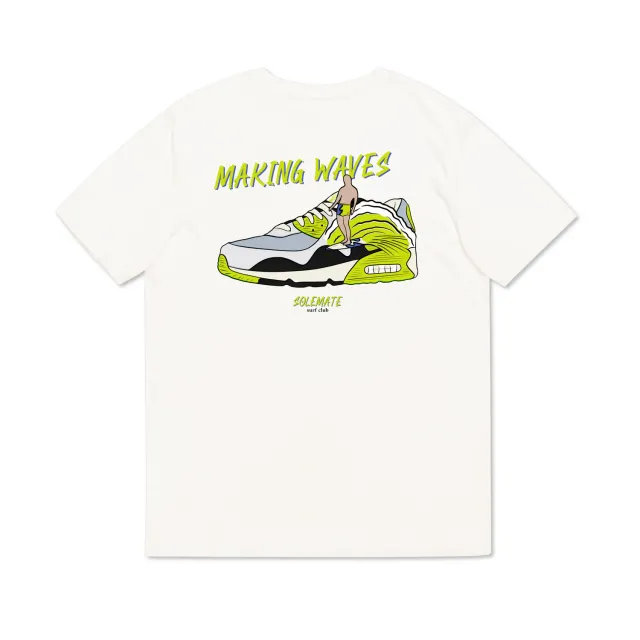 Solemate Cyber Wave t-shirt rosa cotone bio