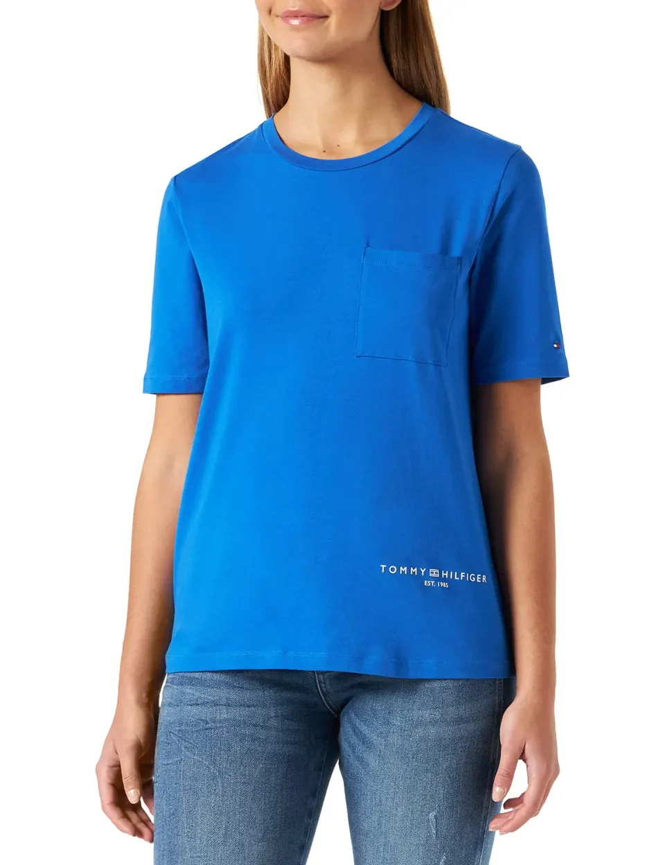 Tommy Hilfiger t-shirt maniche corte donna scollo rotondo cotone