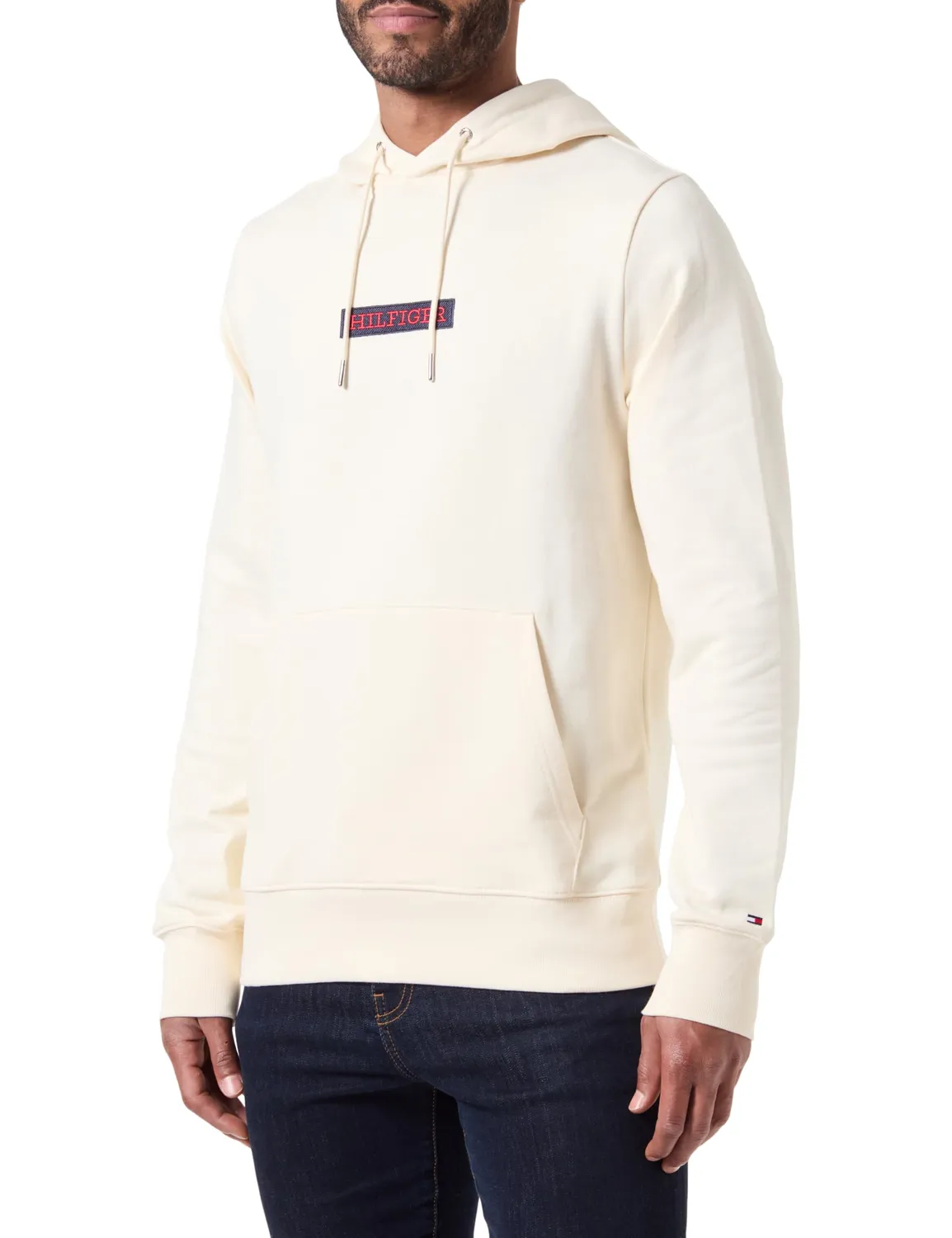 Tommy Hilfiger Flag Outline MW0MW25600 felpa con cappuccio blu