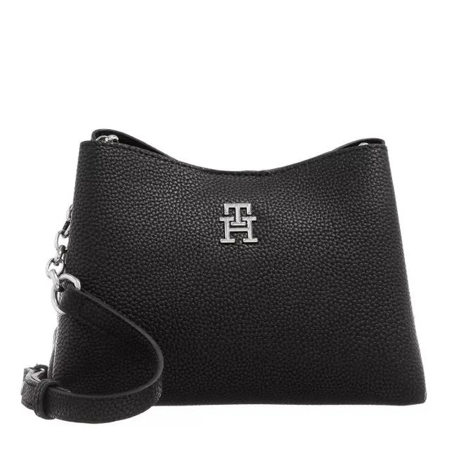 Tommy Hilfiger TH Emblem Crossover Borsa Donna Nero