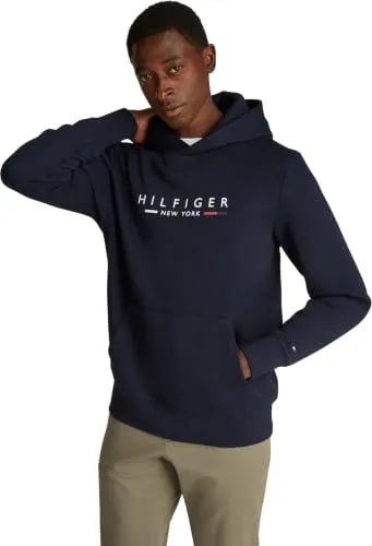 Tommy Hilfiger New York MW0MW29301 felpa uomo blu