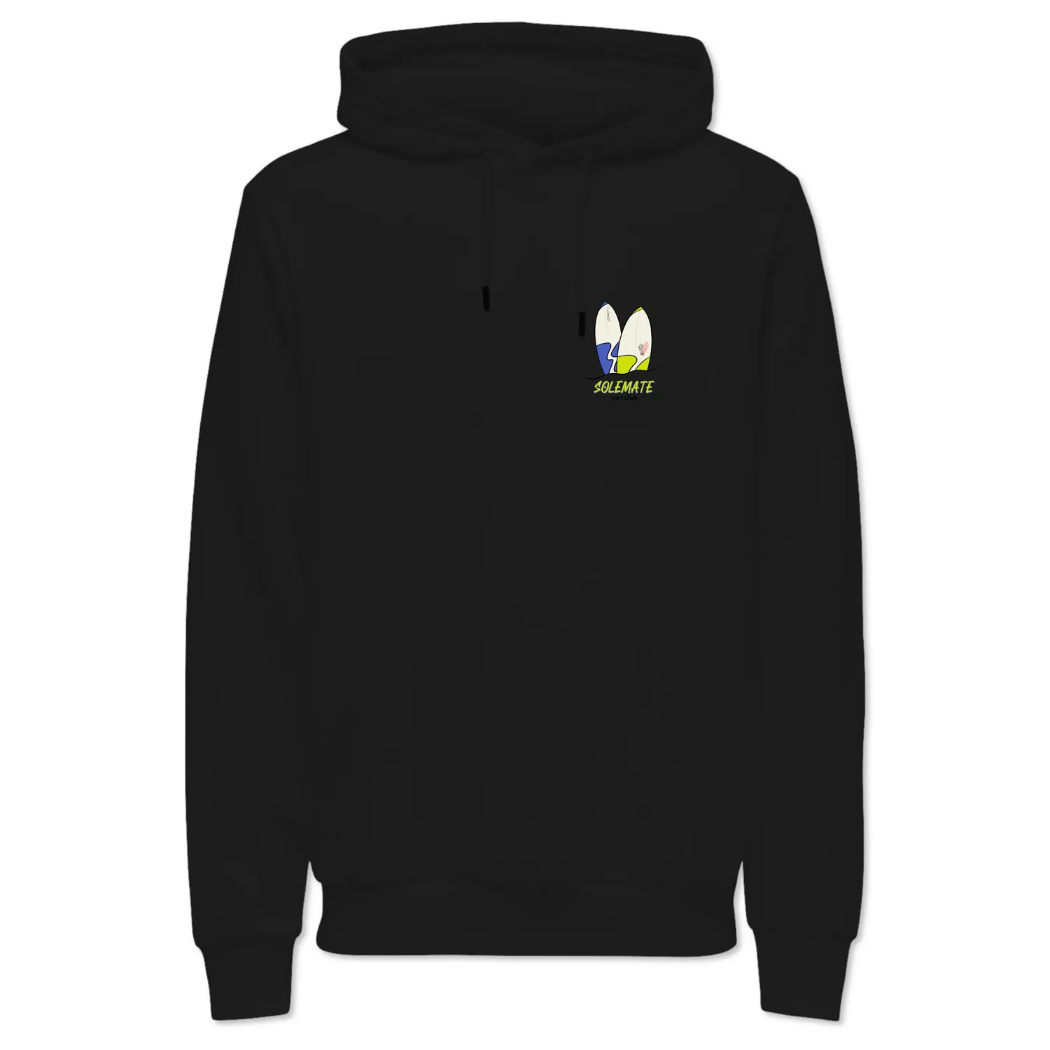 Solemate Cyber Wave felpa nera cappuccio felpata