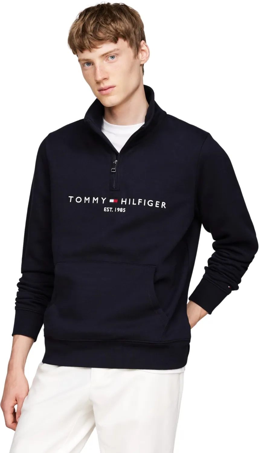 Tommy Hilfiger Logo Mockneck Felpa Zip Uomo XXL Verde