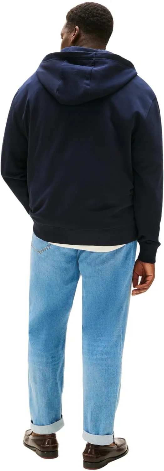 Tommy Hilfiger Stacked Felpa Uomo Zip XXL Blu Desert Sky