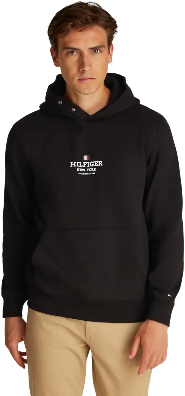 Tommy Hilfiger felpa uomo con cappuccio classica morbida