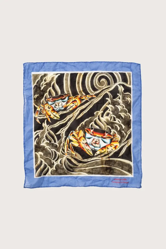 Massimo Alba Hanky1 fazzoletto Fiordaliso unisex tattoo