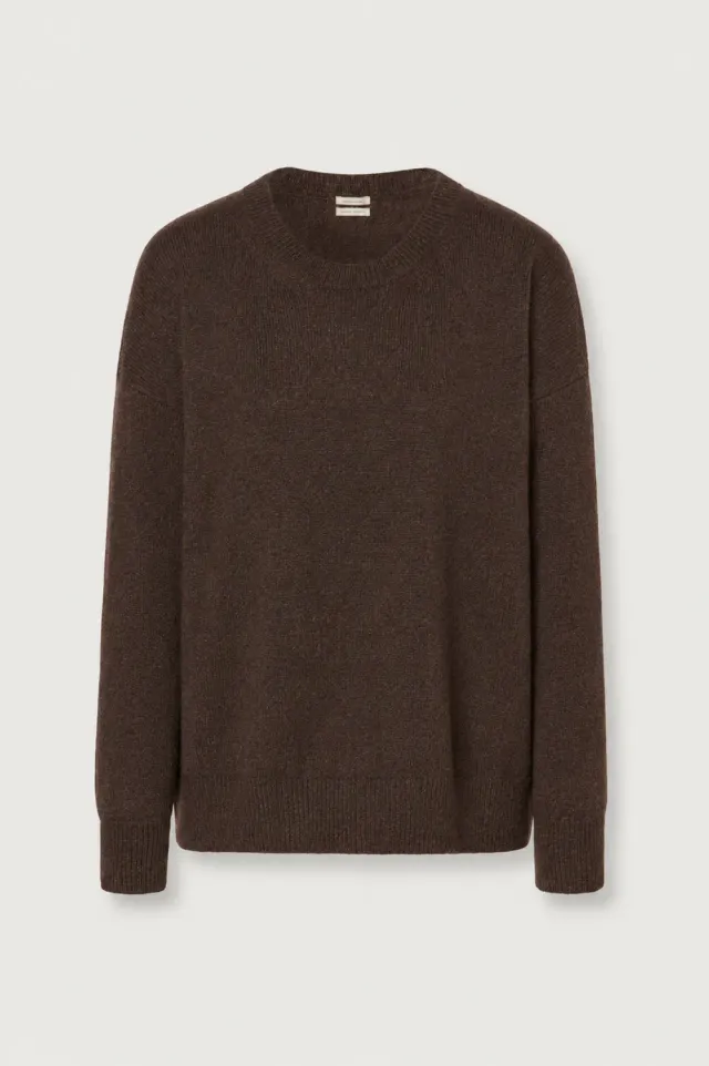 Massimo Alba Francesca maglione donna marrone alpaca