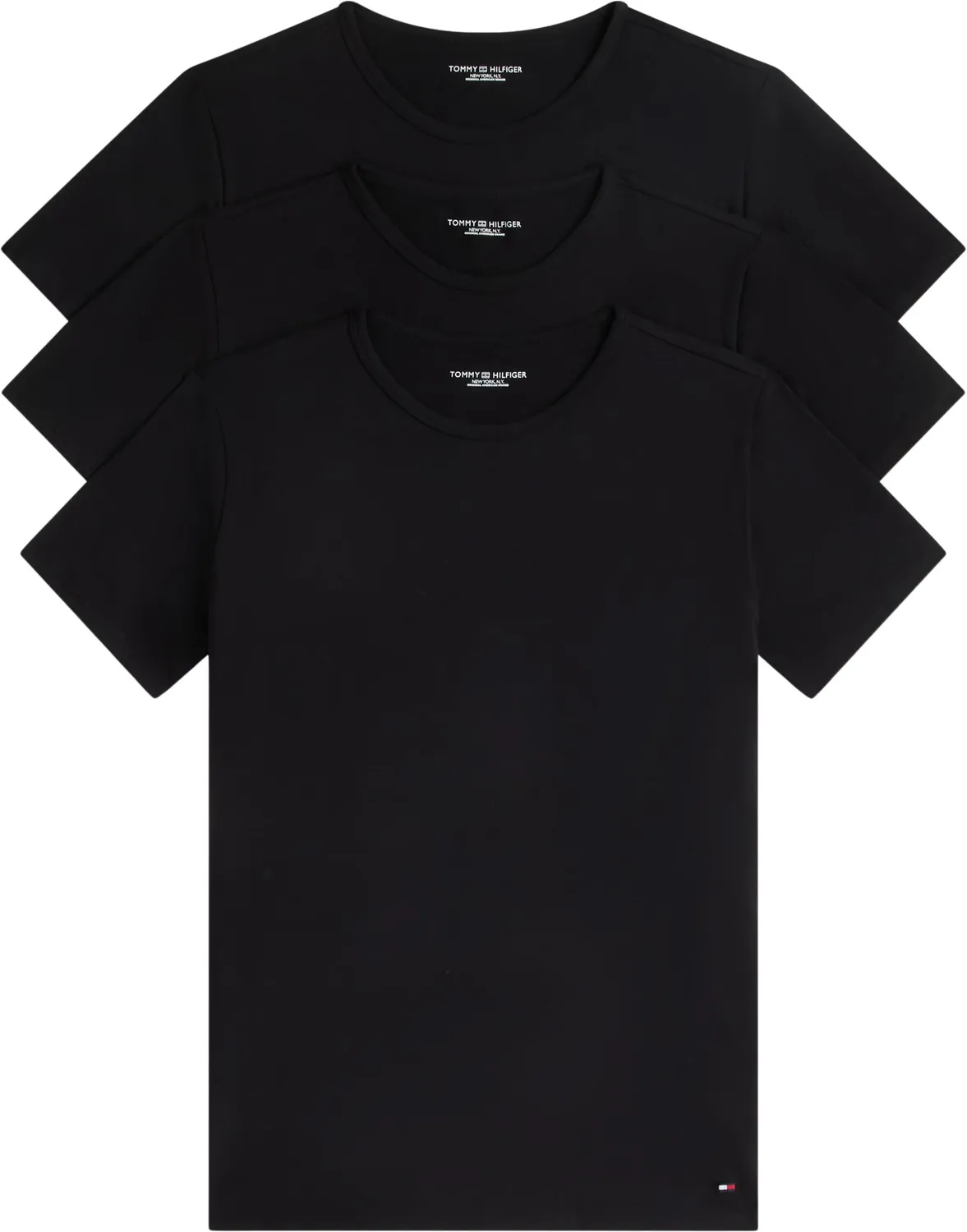 Tommy Hilfiger T-shirt uomo girocollo stretch 3 pezzi bianca M