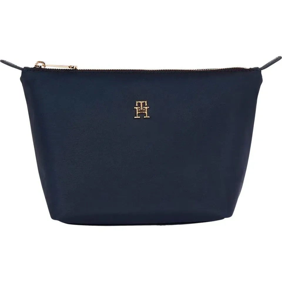 Tommy Hilfiger Poppy beauty case blu sostenibile