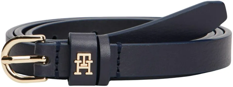 Tommy Hilfiger Essential cintura donna pelle blu 1,5 cm