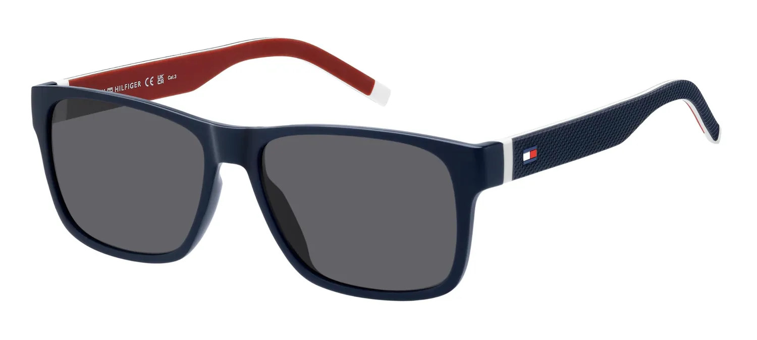 Tommy Hilfiger TH 1718/S occhiali sole uomo 56/16/145 nero blu