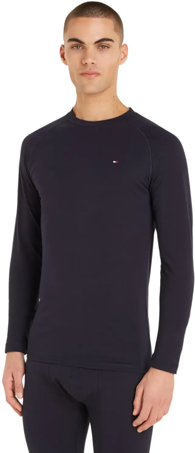 Tommy Hilfiger T-Shirt Uomo Maniche Lunghe M Blu Desert Sky