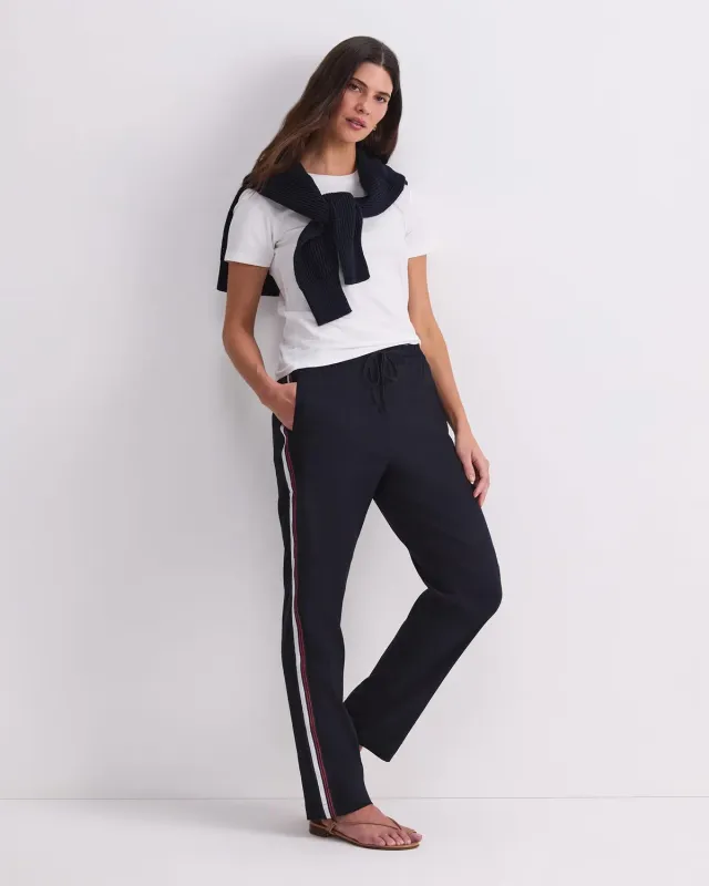 Sportscraft Rosa Side Stripe Linen pantalone lino donna