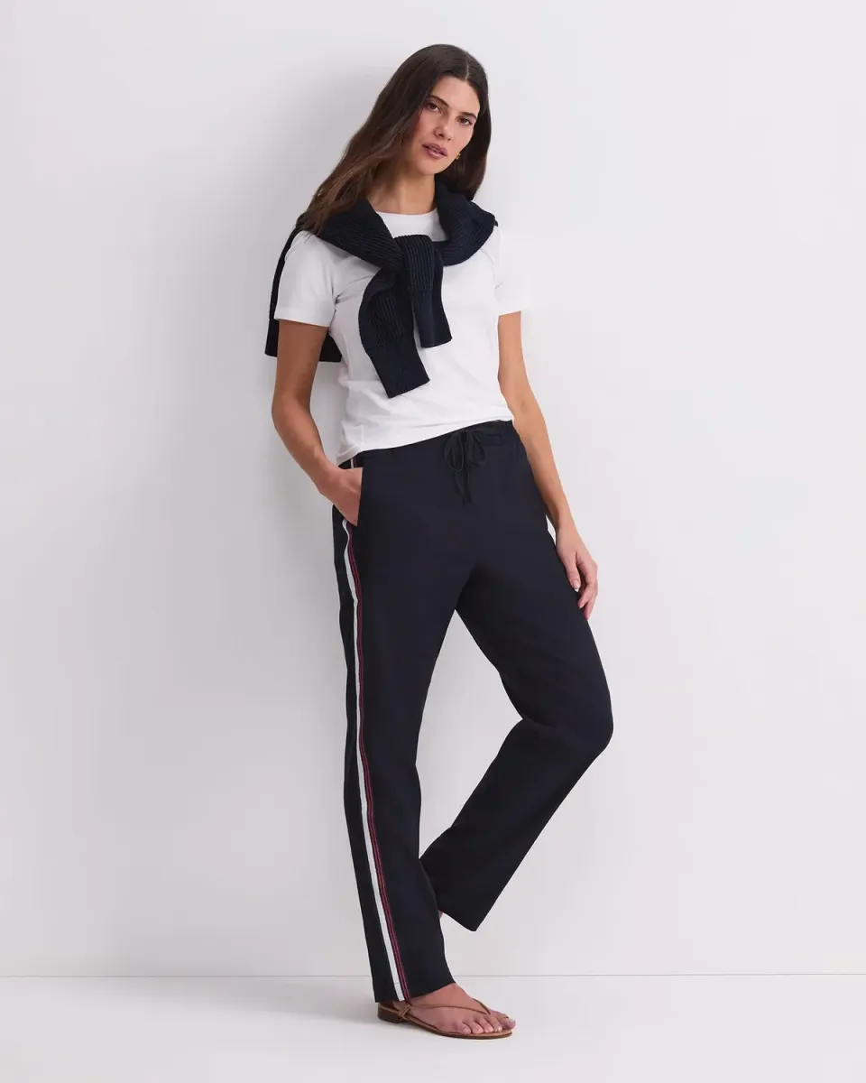 Sportscraft Rosa Side Stripe Linen pantalone lino donna
