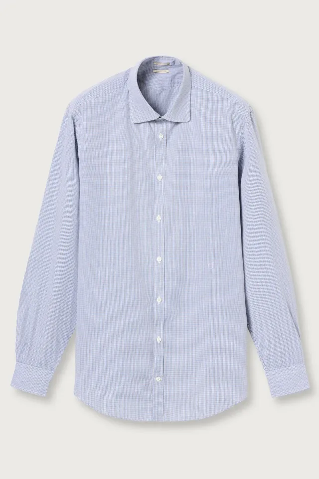 Massimo Alba Canary camicia cotone soft white