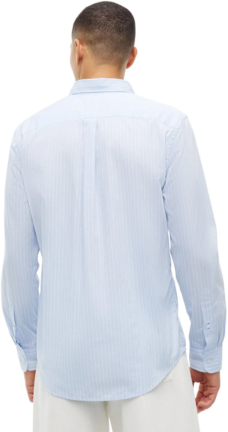 Tommy Hilfiger Flex MW0MW44571 Camicia Uomo L Ancient Blue Stripe