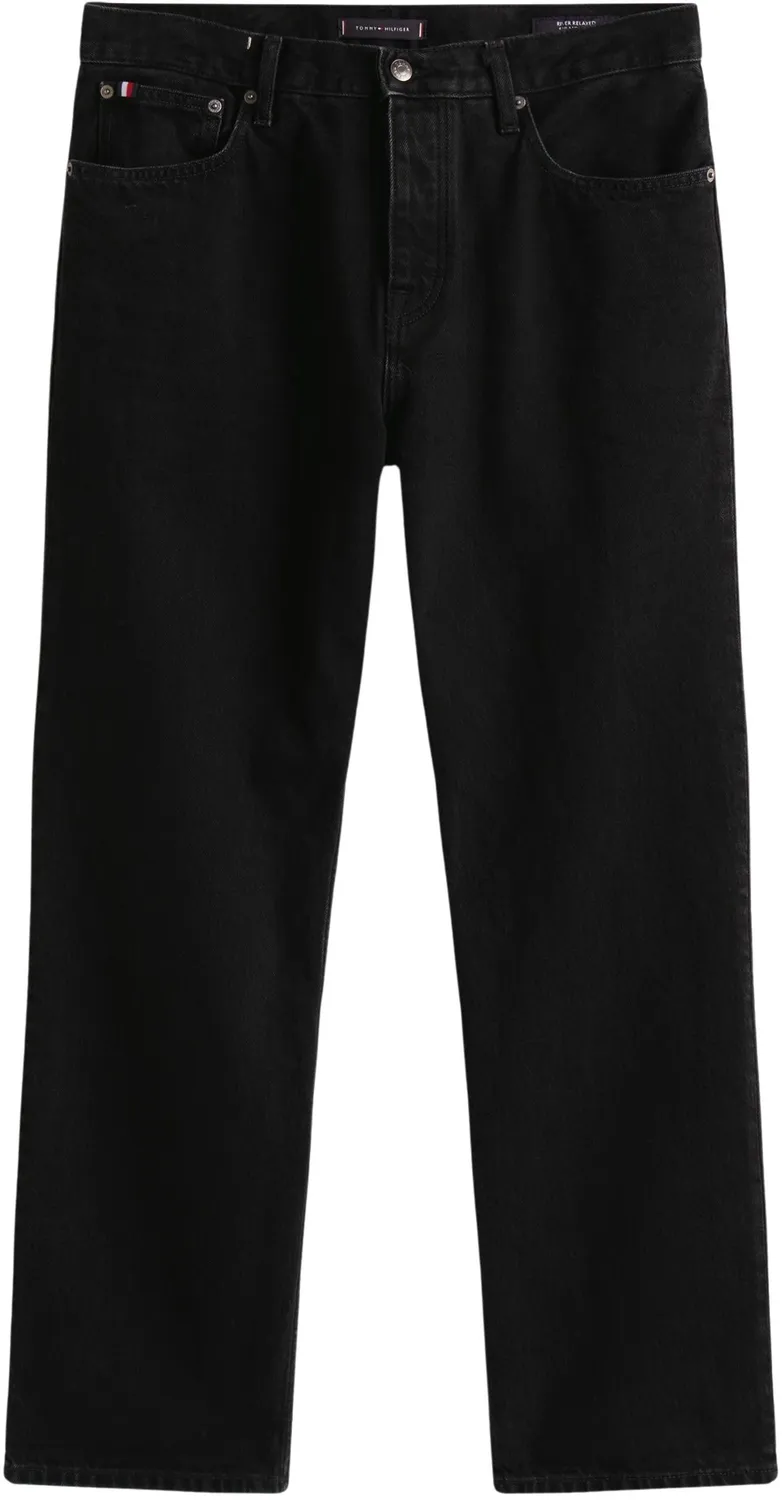 Tommy Hilfiger River Bona Black jeans uomo 34W/36L relaxed
