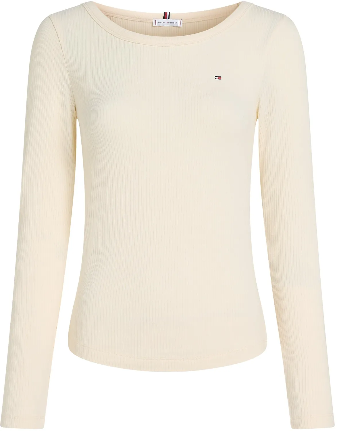 Tommy Hilfiger Slim T-Shirt Donna L Maniche Lunghe girocollo