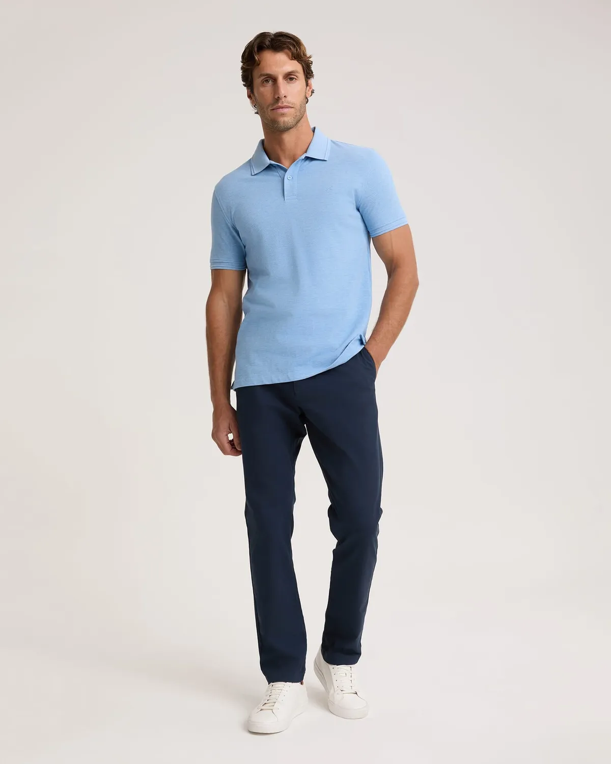 Sportscraft SC Melange polo piqué cotone taschino