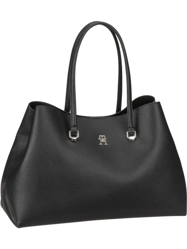 Tommy Hilfiger TH Emblem borsa lavoro donna pelle