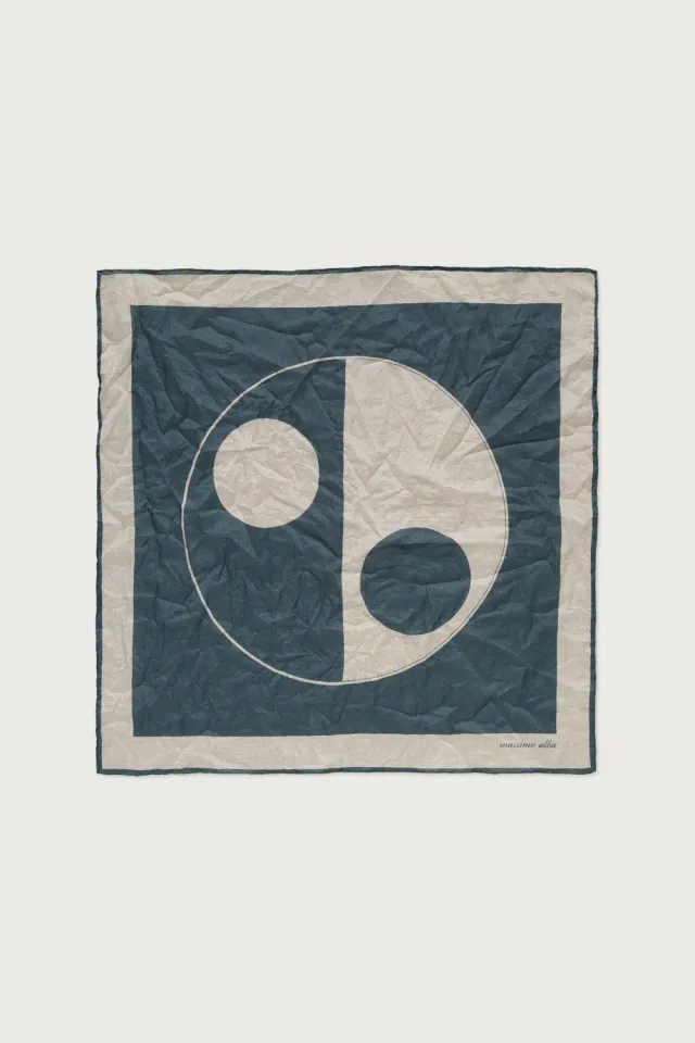 Massimo Alba Hanky1 fazzoletto calce geometrico cotone