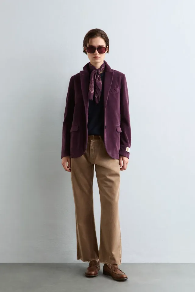 Massimo Alba Tolosa giacca velluto rosso donna tibetan red