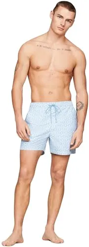 Tommy Hilfiger Drawstring costume mare Laurel Blue XXL