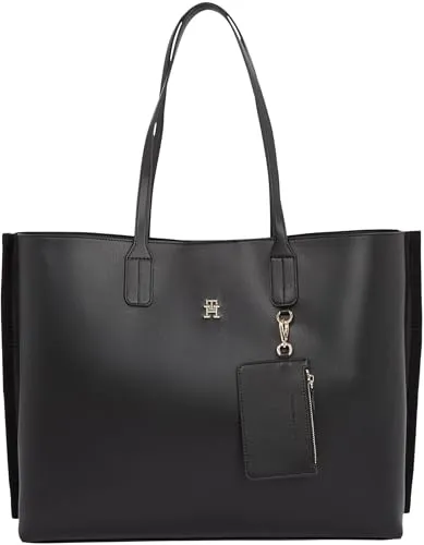 Tommy Hilfiger Distinct tote donna nera con zip taglia unica