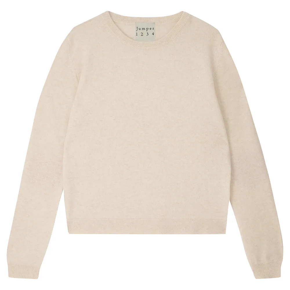 Jumper 1234 Heart Patch maglione cashmere avena cuori